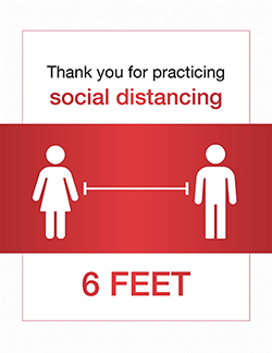 Social Distancing Sign